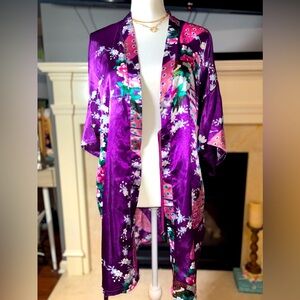 Purple Silk Kimono